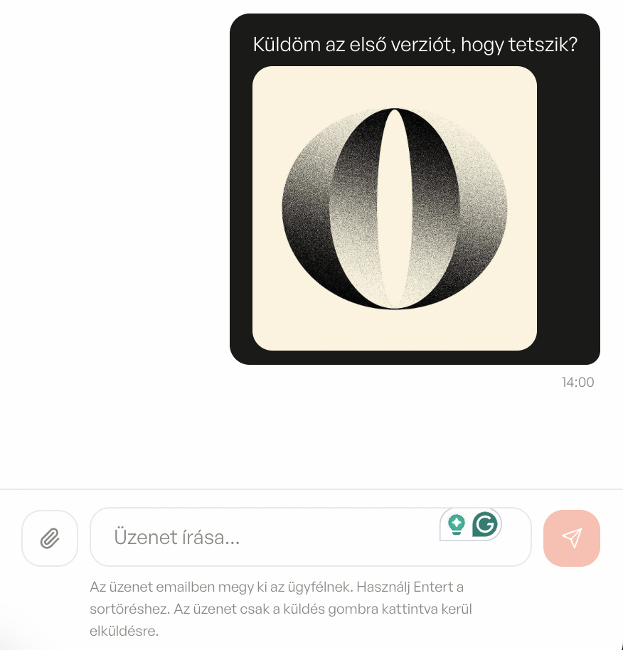 Kép küldése üzenetben